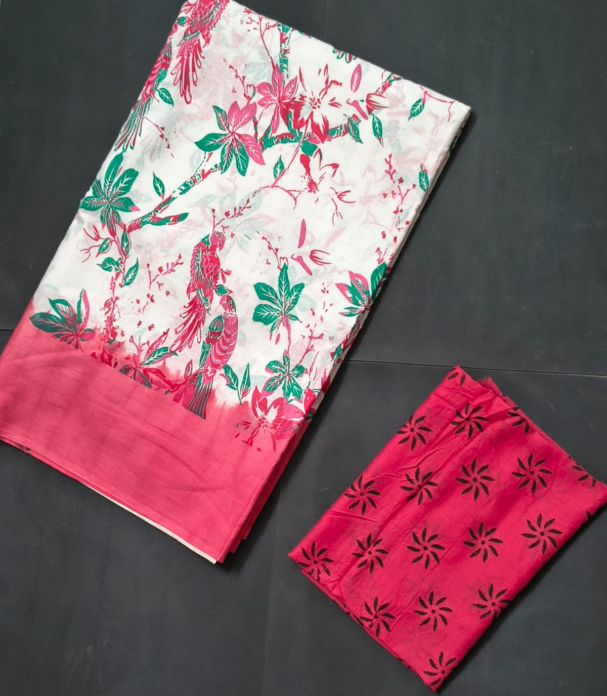 Malmal cotton With blouse
