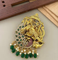 Peacock Pendant – Antique Gold Kemp Stone Jewellery