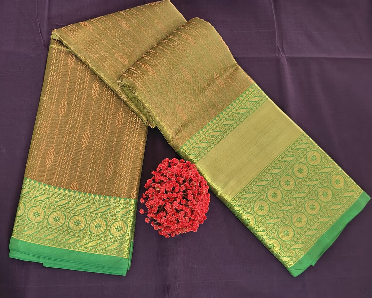 Silk Cotton Saree with Blouse – Zari Border Saree