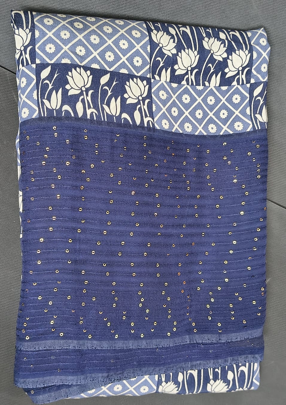Mulberry Silk Saree with Blouse – Bandhani Print