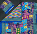 Fancy Mirror Saree with Blouse – Patchwork Print