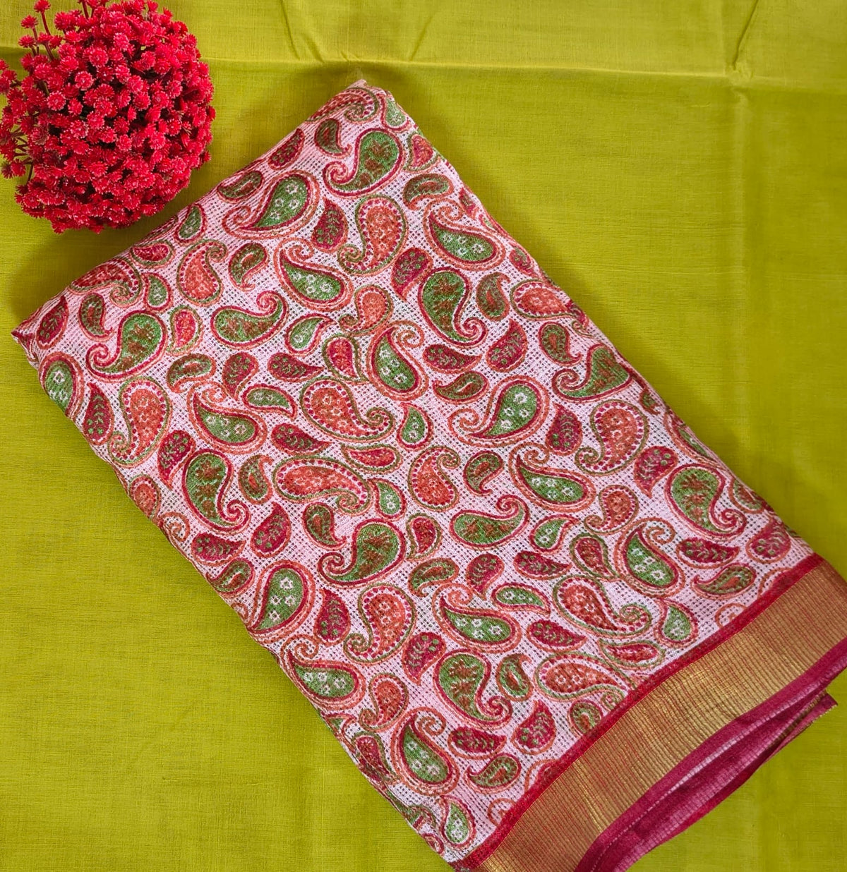 Kotta Cotton Saree with Blouse – Printed Saree