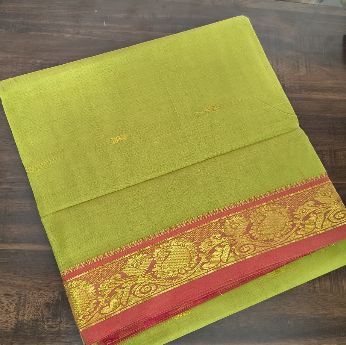 Cotton Sarees 8 Mtrs with Blouse – Zari Border