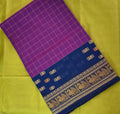 Sungudi Cotton Saree with Blouse – Checked Saree