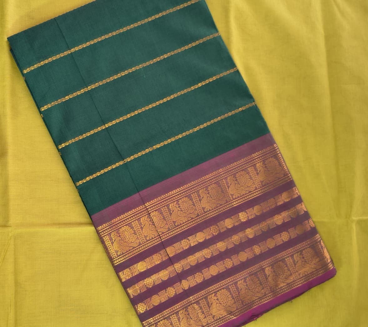 Sungudi Cotton Saree with Blouse – Checked Saree