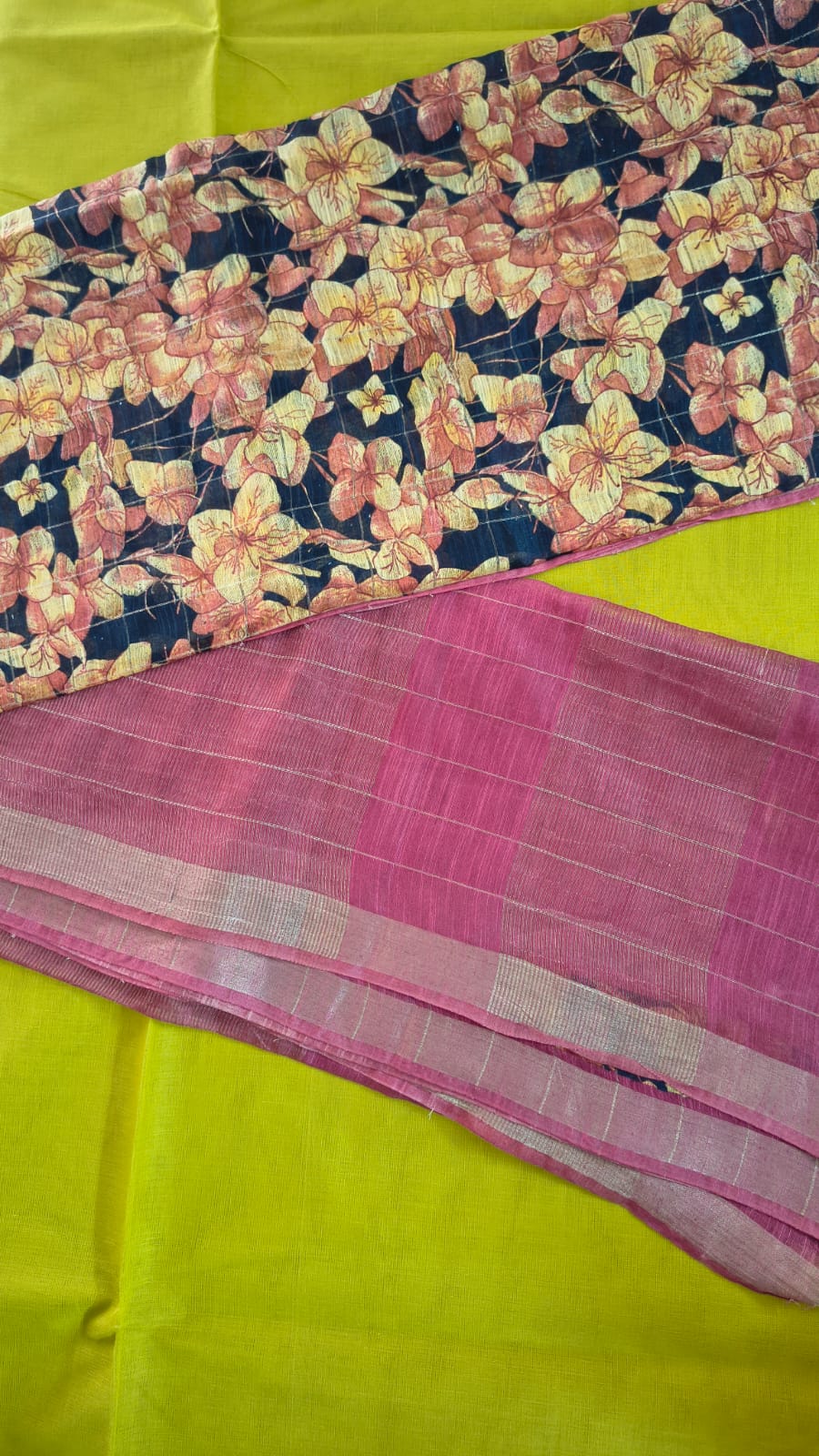 Silk Cotton Saree with Blouse – Printed Saree
