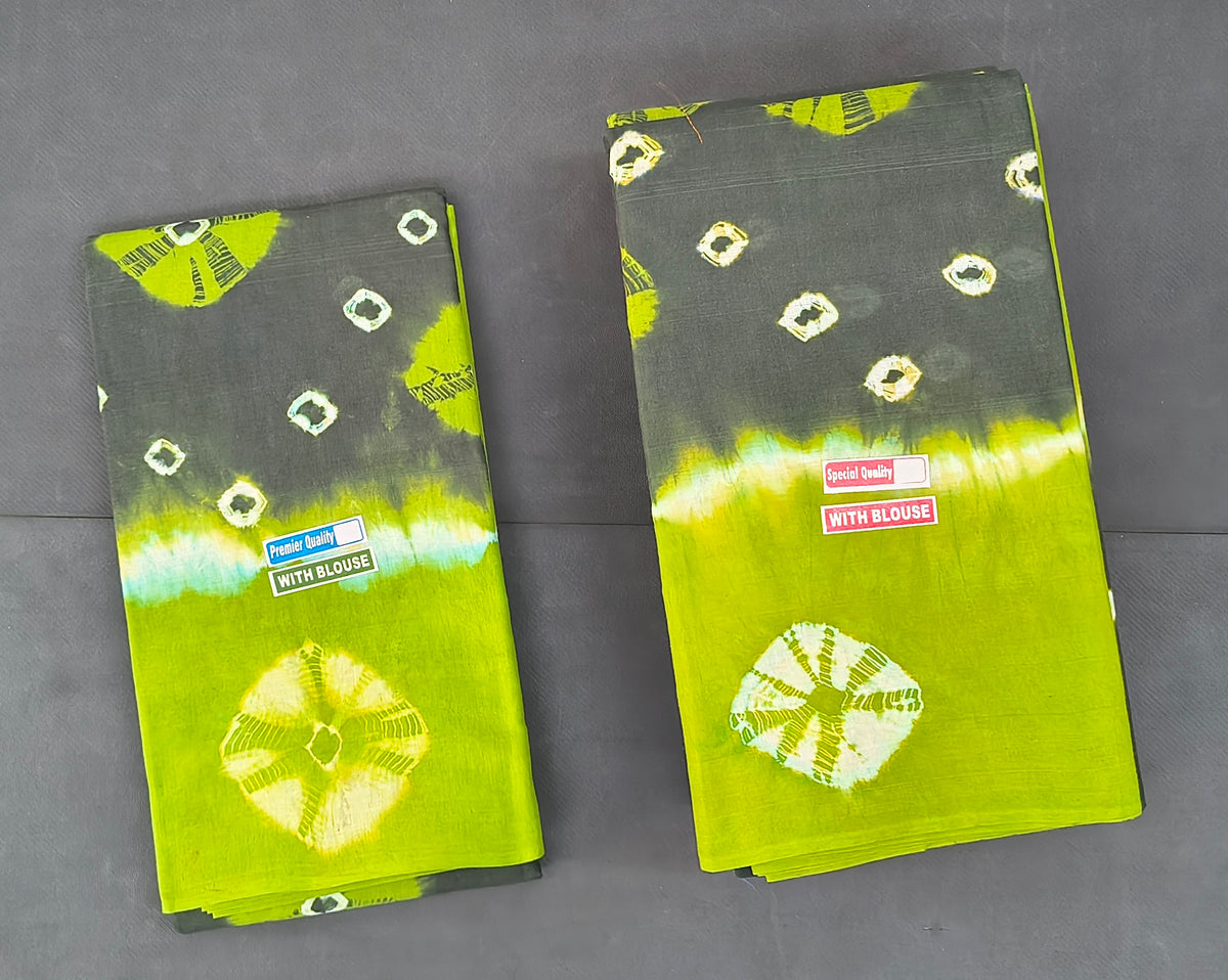 Bhandhini Cotton Saree( with blouse)