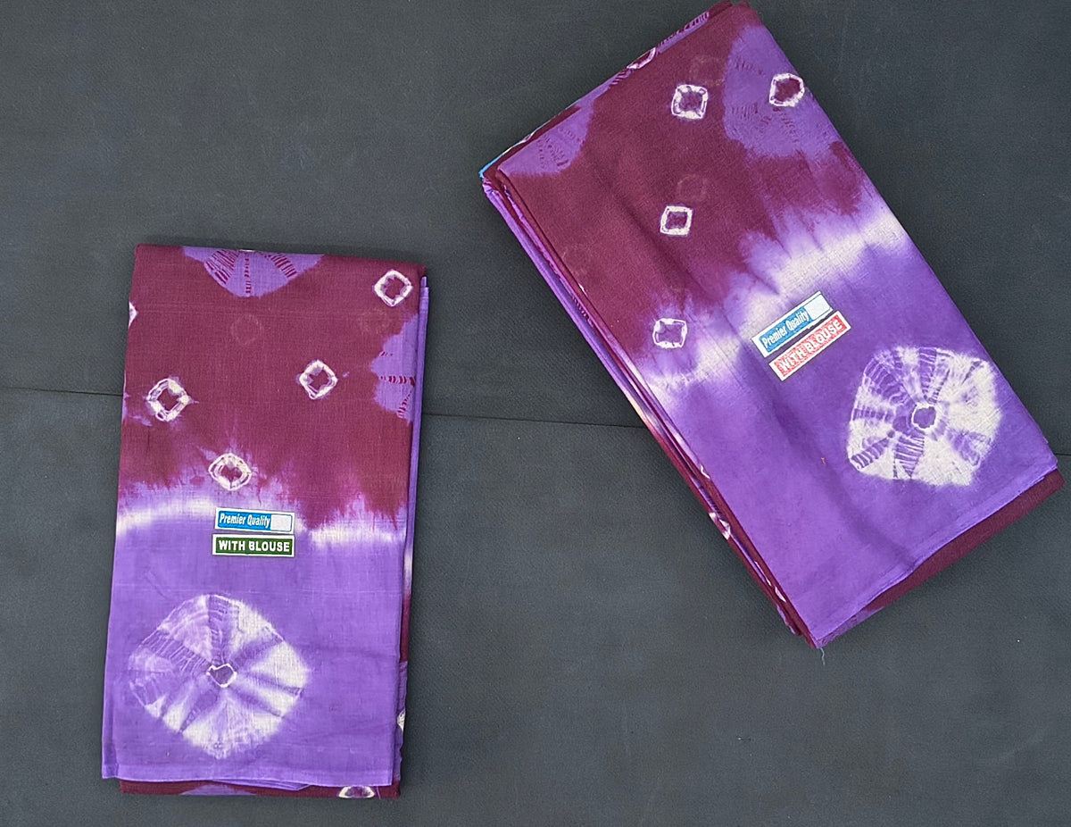 Bhandhini Cotton Saree( with blouse)