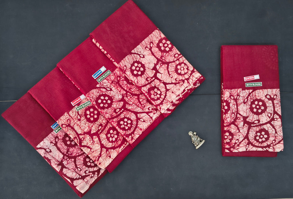 Wax cotton ( with blouse)